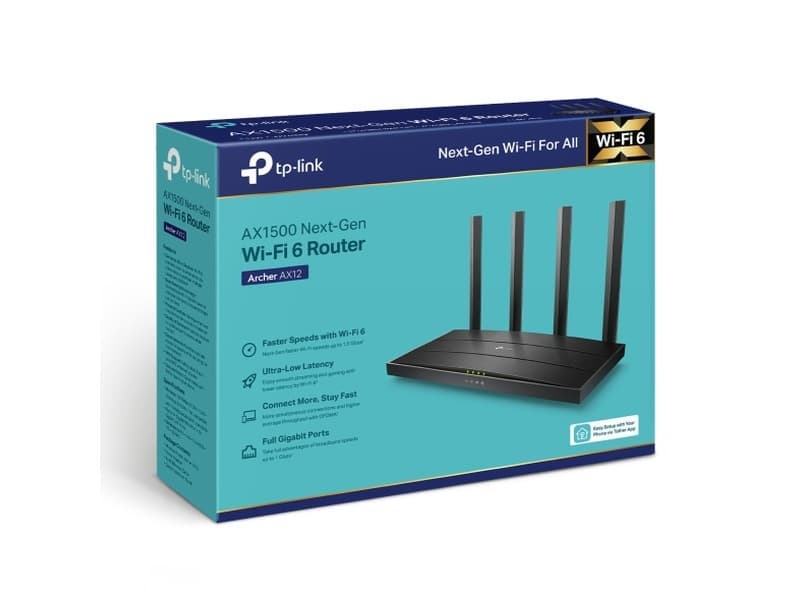 Archer Ax12 New Ax1500 Wi-Fi 6 Router